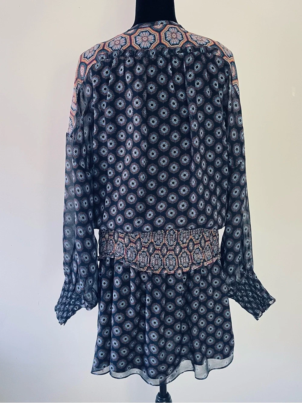 Ramy Brook Printed Davie Silk Mini Dress, Sz. M, NWT - Picture 4 of 13